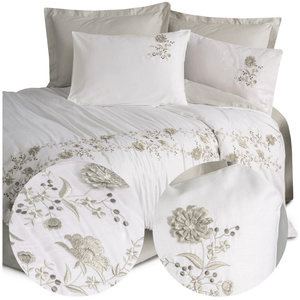 Bedding 200 x 220 6pcs Satin Embroidered 3D Omer 08