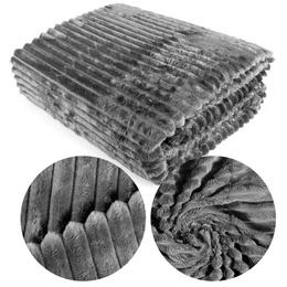 Blanket 200 x 220 Microfiber Stamped Ardea Stripes 10