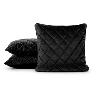 Velvet Pillowcase Velvet 27 45 x 45 Black