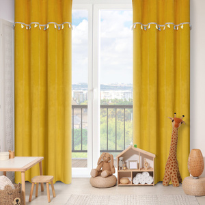 Curtain 140 x 250 Children's Eyelets Kids 1 Mustard