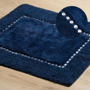 Cotton Rug 50 x 70 Chic Navy Blue