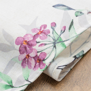 Tablecloth 85 x 85 Decorative Natu7 White+Pink