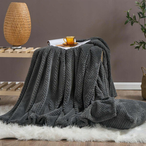 Blanket 200 x 220 Microfiber Jacquard Monte Graphite