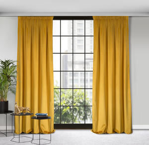 Curtain 135 x 270 Decorative Velvet Rosa Mustard