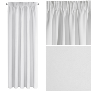 Curtain 135 x 270 Decorative Parisa White