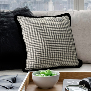 Pillowcase 45 x 45 Decorative Pepit2B Black+White