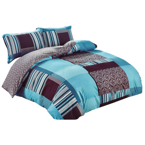 Bedding set 180 x 200 3pcs Cotton Satin No. A1030