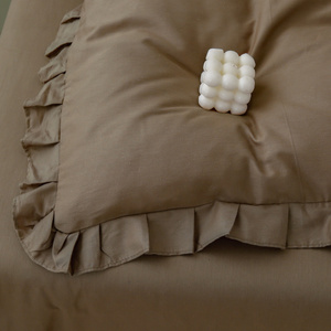 Bedding 160 x 200 3pc Cotton with Ruffles Lynda 03