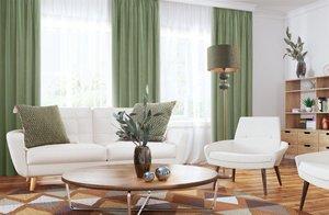 Decorative Curtain Tamina 350 x 270 Tape White