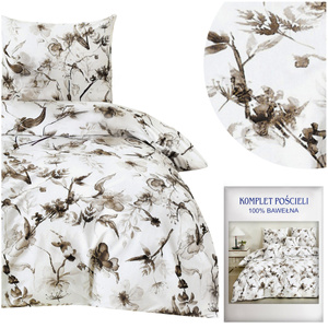 Bedding 160 x 200 3 pcs Cotton Satin No. A1744