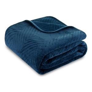 Bedspread 170 x 210 Herringbone Velvet Caden 08