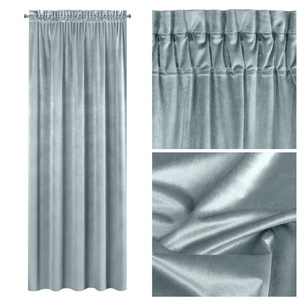 Curtain 140 x 270 Decorative Samanta Gray Tape