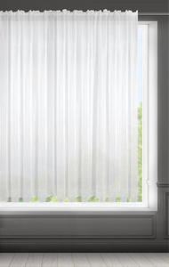 Lucy Decorative Curtain on Tape 400 x 150 White