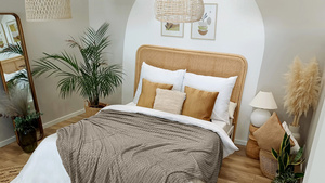 Blanket 200 x 220 Microfiber Embossed Plush Ala Circles 3D 03