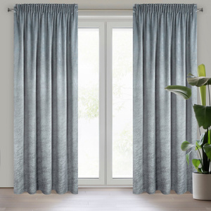 Curtain 140 x 270 Decorative Velvet Rivia Steel