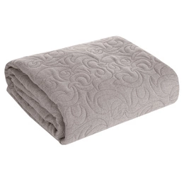 Quilted Decorative Bedspread 200 x 220 Len4 Gray