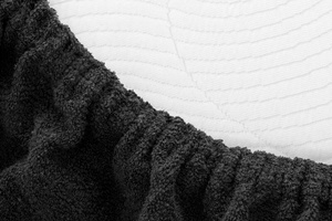 Terry sheet with elastic 002_D Black 120x200