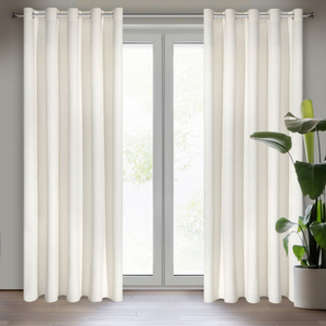 Curtain 140 x 250 Decorative Villa Spun Cream