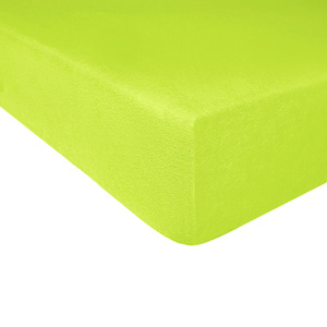 Terry sheet with elastic 052_D Lime 140x200