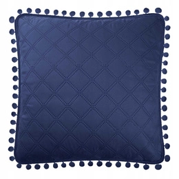 Pompoo 45 x 45 Decorative Pillowcase Pompoo Navy Blue