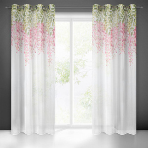 Decorative Curtain Julieta 140 x 250 Roses Spillover