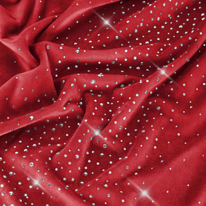 140 x 220 Decorative Velvet Shiny Red Tablecloth