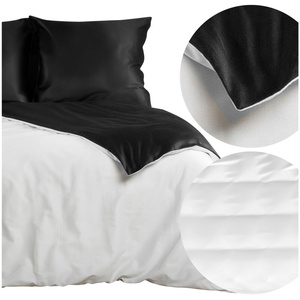 Bedding 160 x 200 3cz Satin Nova3 White + Black