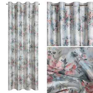 Curtain 140 x 250 Decorative Przel Marisa Gold+Pink