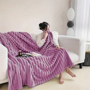 Blanket 160 x 200 Microfiber Plush Shirley 03