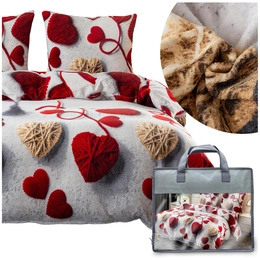 Bedding 200 x 220 3pc Microfiber Teddy Martino 3189