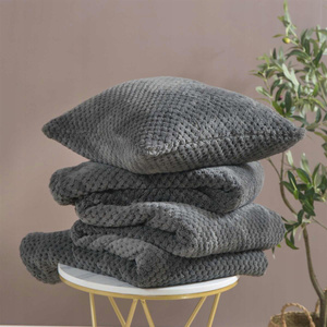 Blanket 200 x 220 Microfiber Jacquard Monte Graphite