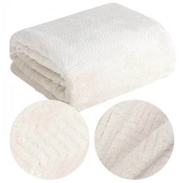 Blanket 170 x 210 Microfiber Design Cindy5 Cream