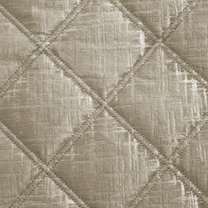 Quilted Velvet Bedspread 220 x 240 Blink6 Cream