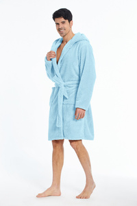 Microfiber Bathrobe with Hood Miguel 01 XS