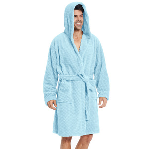 Microfiber Bathrobe with Hood Miguel 01 M