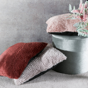 Fox Fur Pillowcase 45 x 45 Marsala Maroon