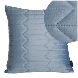 Velvet pillowcase Sofia/1 45 x 45 Blue