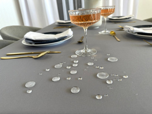 Tablecloth 140x200 Stain-Resistant Surbo Light Gray