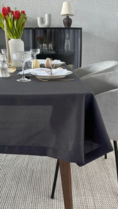 Tablecloth 110x160 Stainproof Classic Savio Graphite