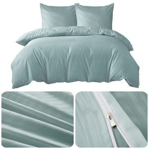 Bedding 160 x 200 3pc Cotton Adamash Sage