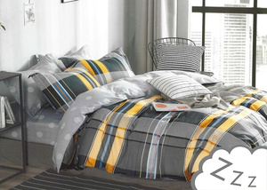 Cotton Satin Bedding No. A1370 200x220NP 3 parts