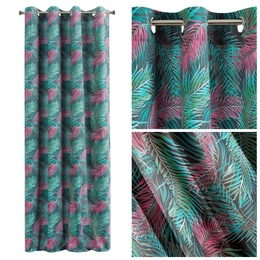 Curtain 140 x 270 Decorative Velvet Alba Steel + Z