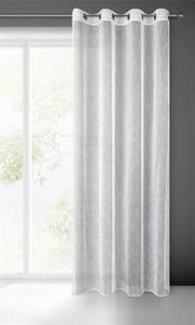 Decorative Curtain Nessi 140 x 250 White Buttons