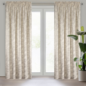 Curtain 140 x 270 Decorative Velvet Rivia Cream