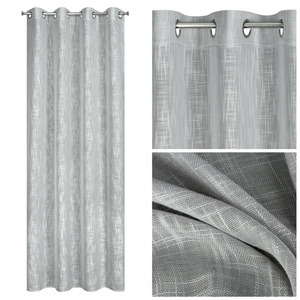 Curtain 140 x 250 Decorative Liren Silver Drawstrings