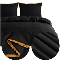 Bedding 200 x 220 3 pcs Smooth with Lace Brandon 04