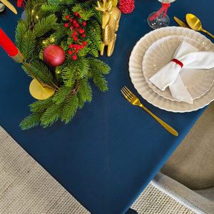 Tablecloth 140x220 Stain-Resistant Surbo Navy Blue