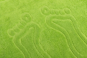 Bathroom rug Sora 50 x 70 12 650 g/m2 Lime