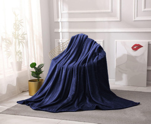 Blanket 160 x 200 Microfiber Stamped Ardea Stripes 03