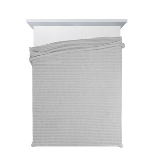 Blanket 170 x 210 Microfiber Embossed Lisa Silver